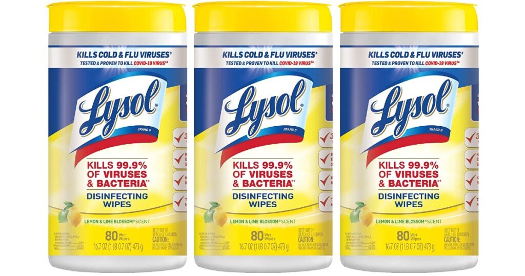 Lysol Disinfectant Wipes 3-Pack