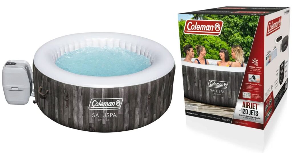 Coleman Bahamas AirJet Spa Outdoor Inflatable Hot Tub