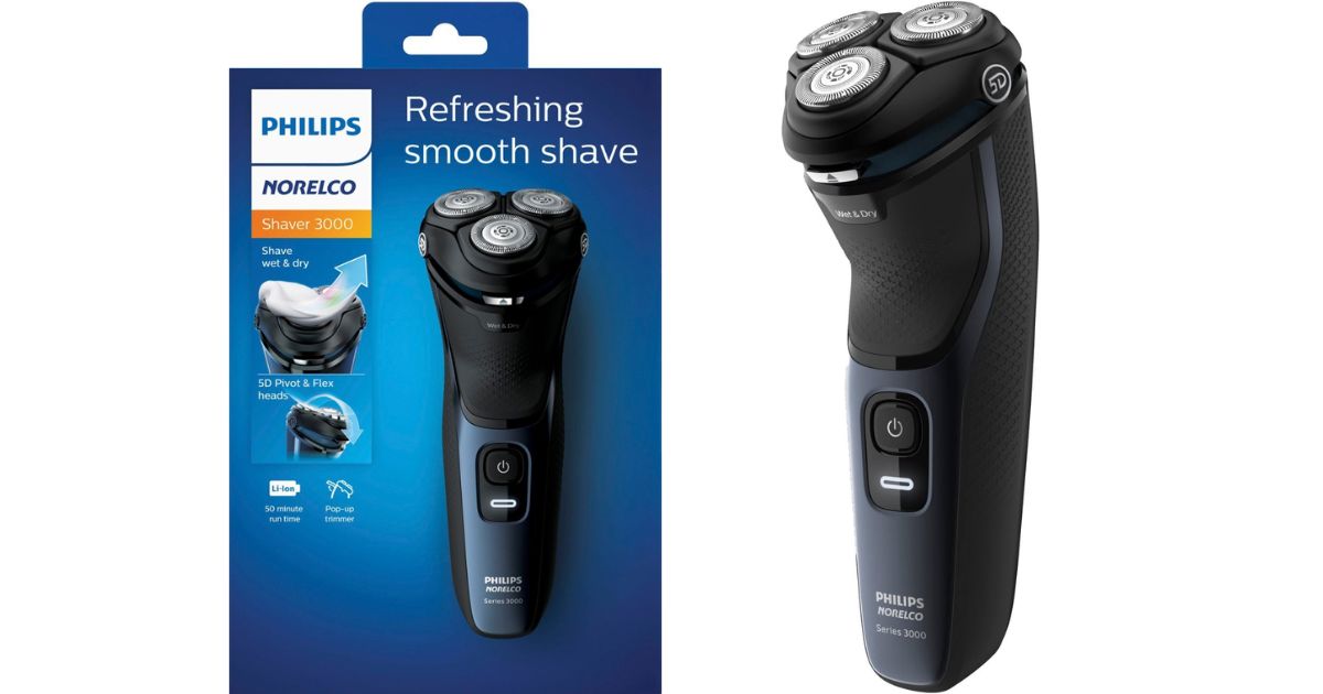 Philips Norelco - Series 3000 Rechargeable WetDry Electric Shaver