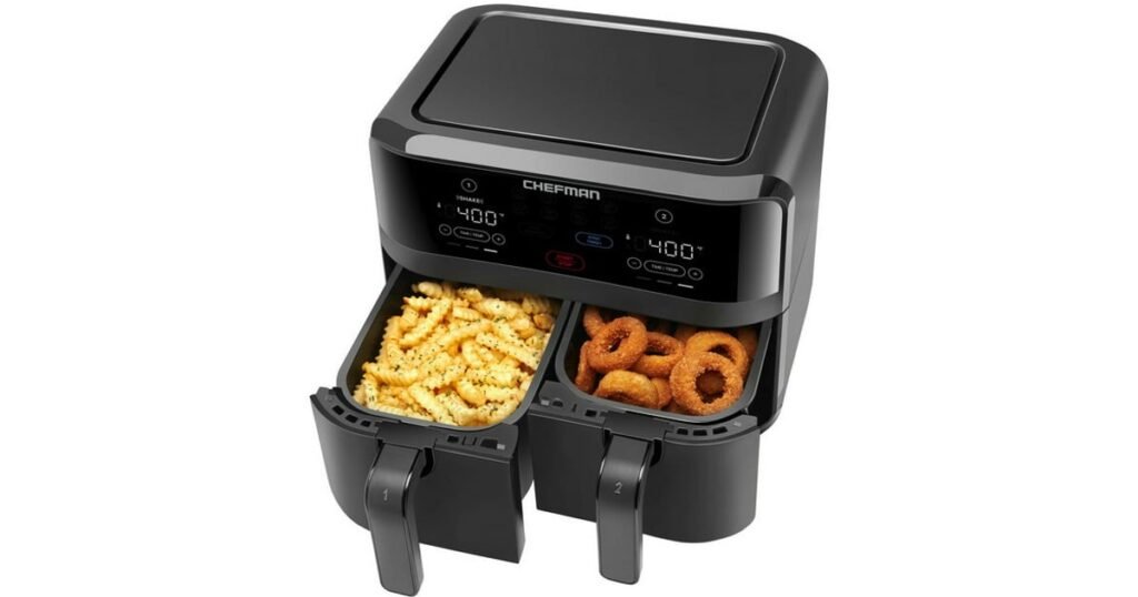 Chefman-TurboFry-Digital-Touch-Dual-Basket-Air-Fryer