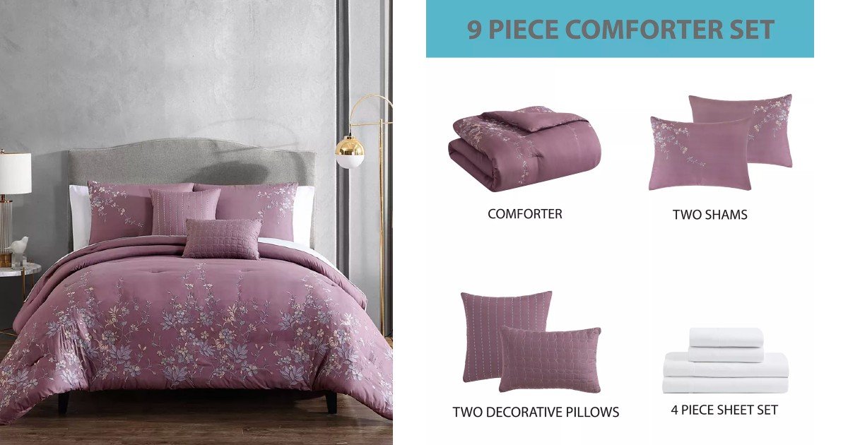 Set-de-Comforter-Hallmart-Collectibles-Jacqueline-9-Pz