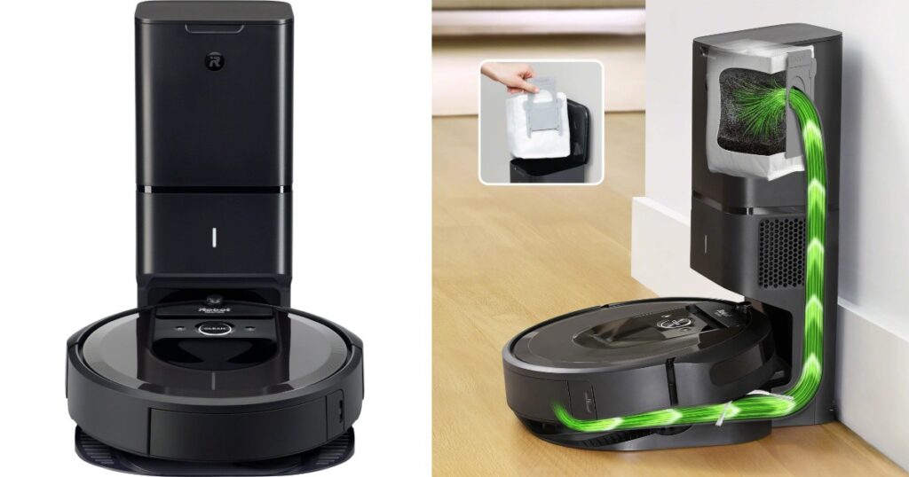 iRobot Roomba i7+ Wi-Fi Connected Self-Emptying Robot Vacuum