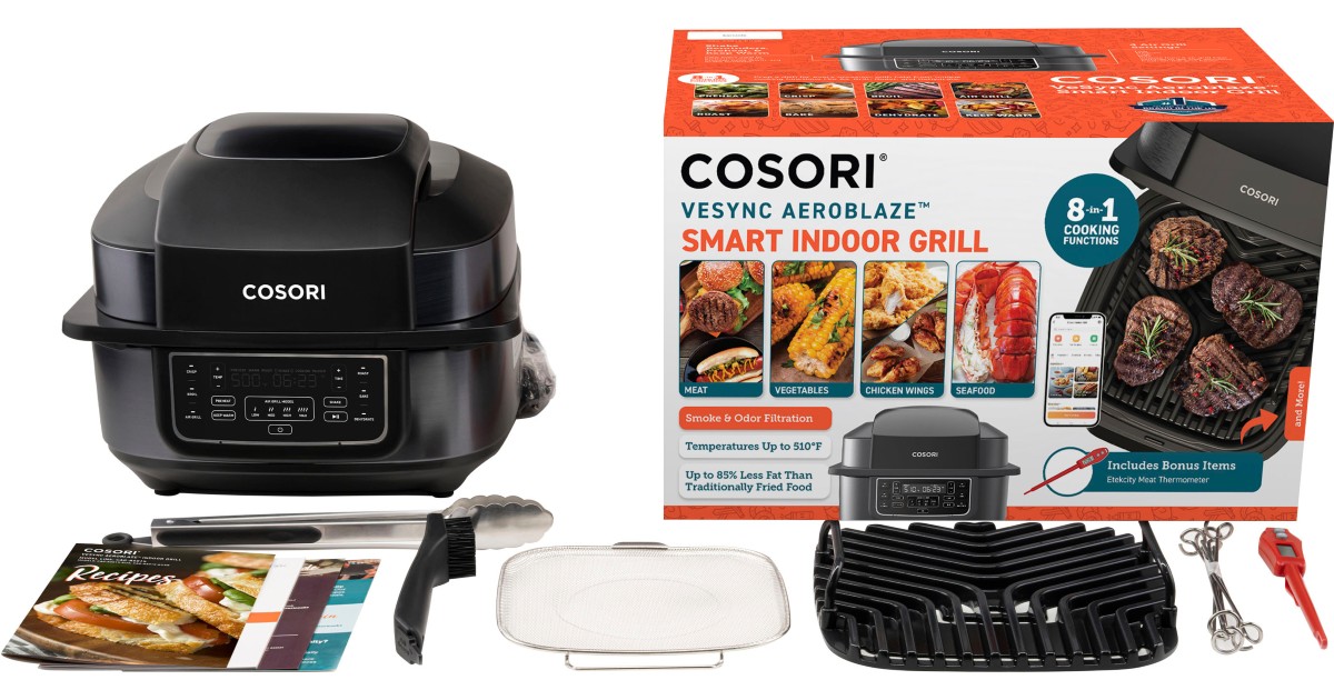 Cosori Smart Indoor Grill 8-in-1