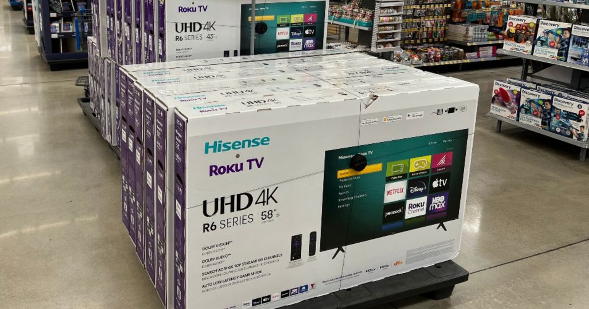 Hisense 58" Class 4K UHD LED LCD Roku Smart TV HDR R6 Series