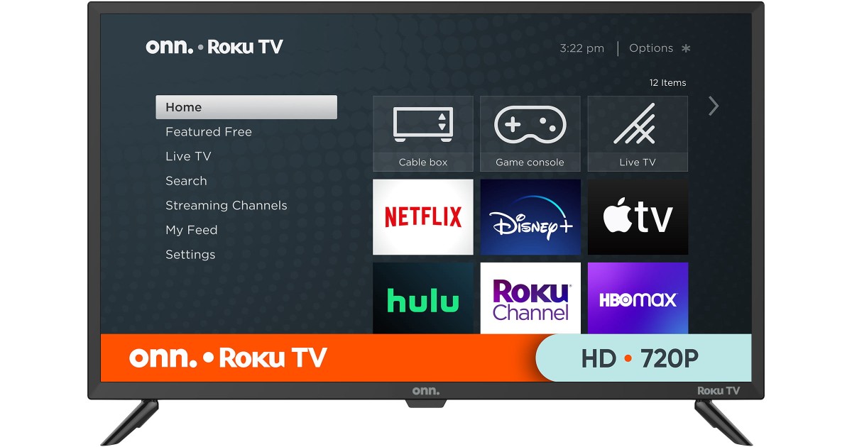 onn. HD LED Roku Smart TV 32-In
