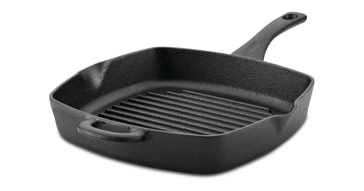 AYESHA CURRY 10-In Cast Iron Square Grill Pan