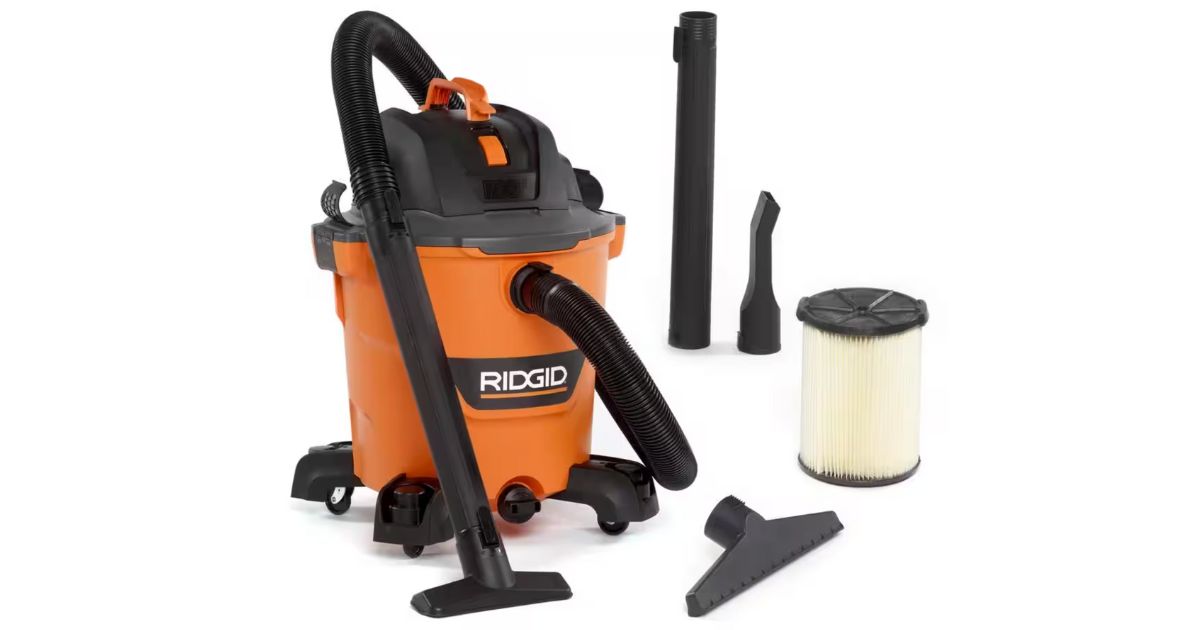 Vacuum Ridgid 12-Gal para Seco/Húmedo con Filtro