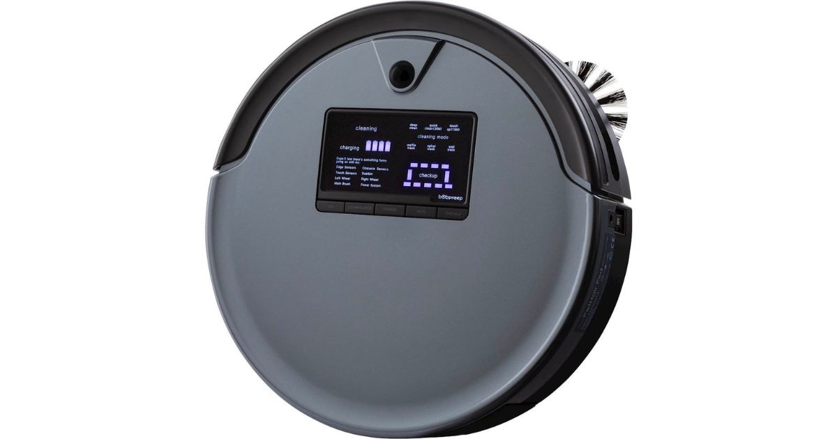 bObsweep Bob PetHair Plus Robot Vacuum and Mop - Charcoal