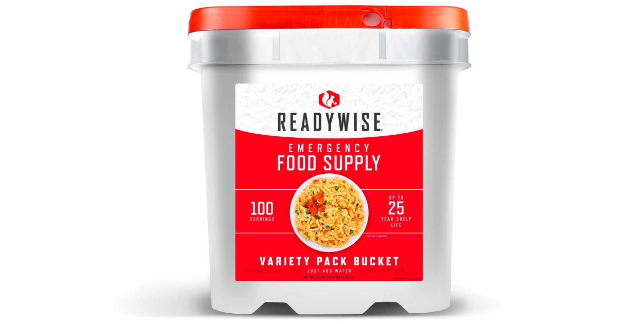 ReadyWise - 100 Porciones de Suministro de Alimentos de Emergencia