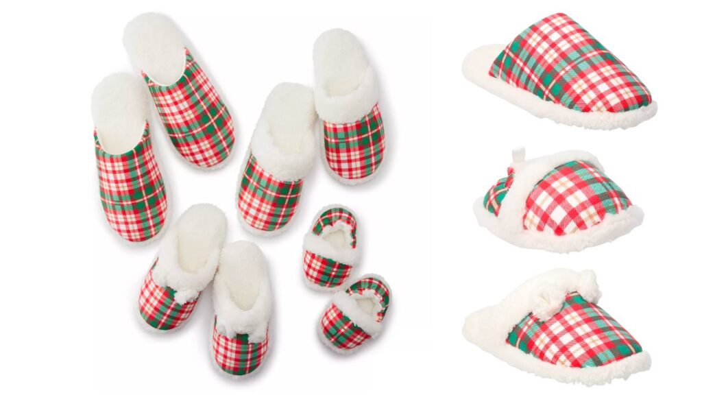 Jammies-Plaid-Scuff-Family-Slipper-Collection
