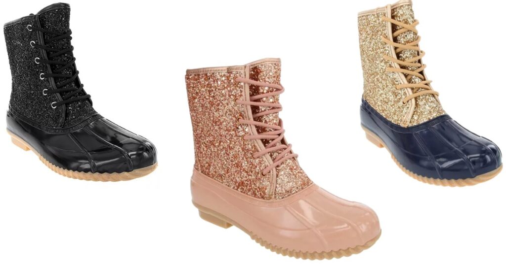 Women's-Skylar-Glitter-Duck-Boots