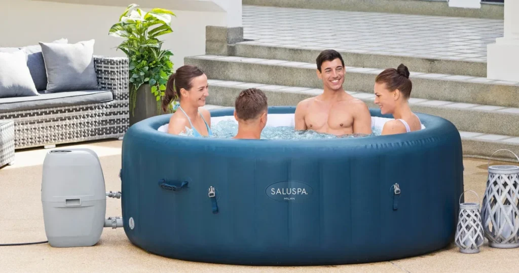 Bestway-SaluSpa-Milan-Airjet-Plus-Round-Inflatable-Hot-Tub-Spa