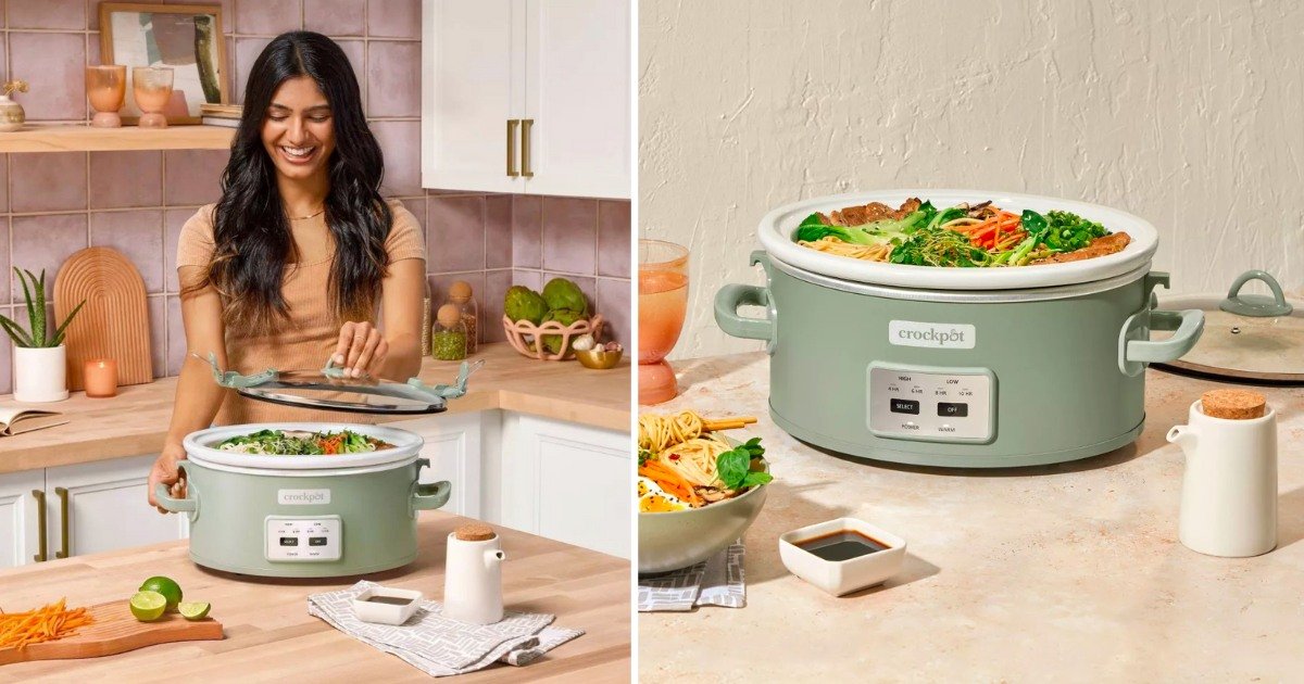 Crock Pot 6qt Cook And Carry Programmable Slow Cooker SOLO $24.99 (Reg $50)