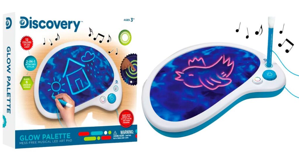Discovery Kids LED Glow Drawing Palette
