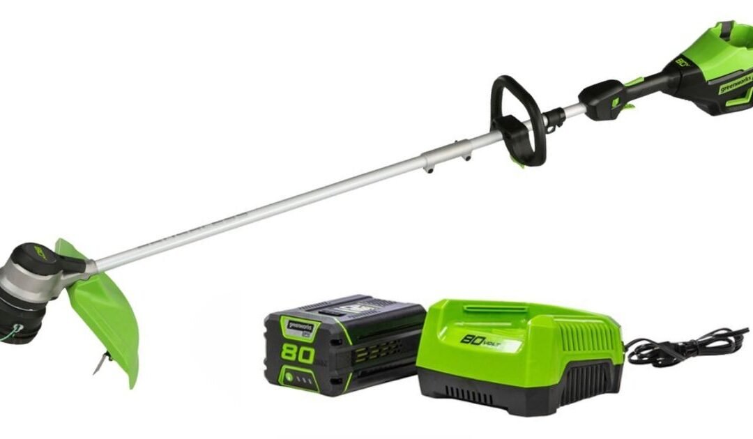 Trimmer Greenworks con Batería 80 Volt y Cargador SOLO $174.99 (Reg. $250)