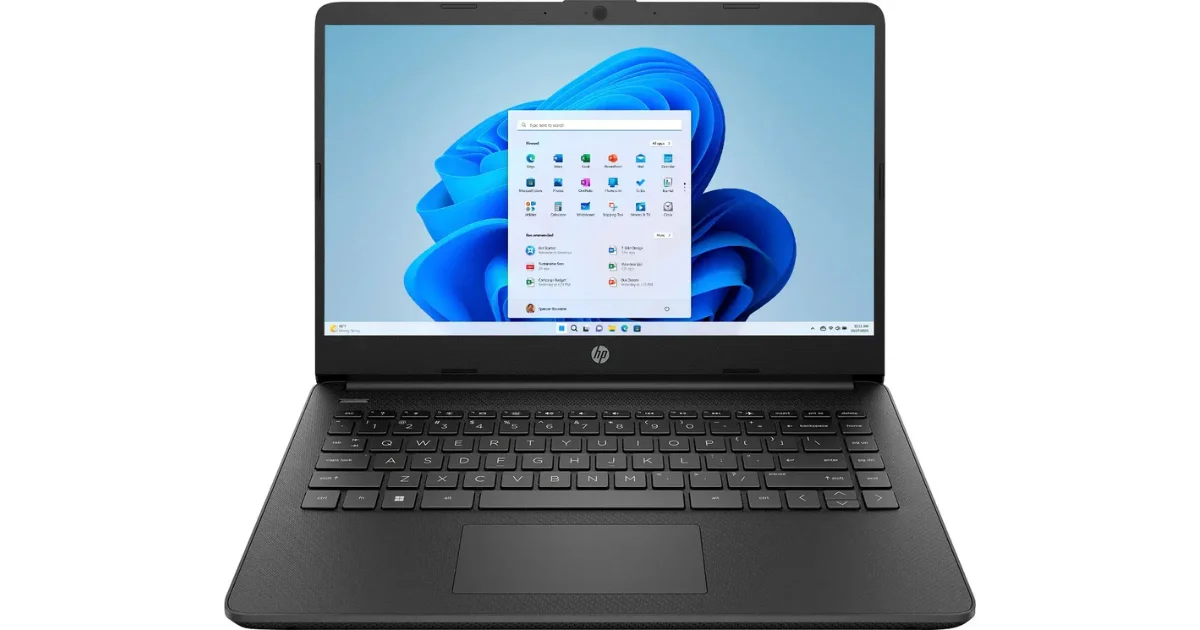 HP - 14" Laptop - Intel Celeron - 4GB Memory - 128GB eMMC - Jet Black