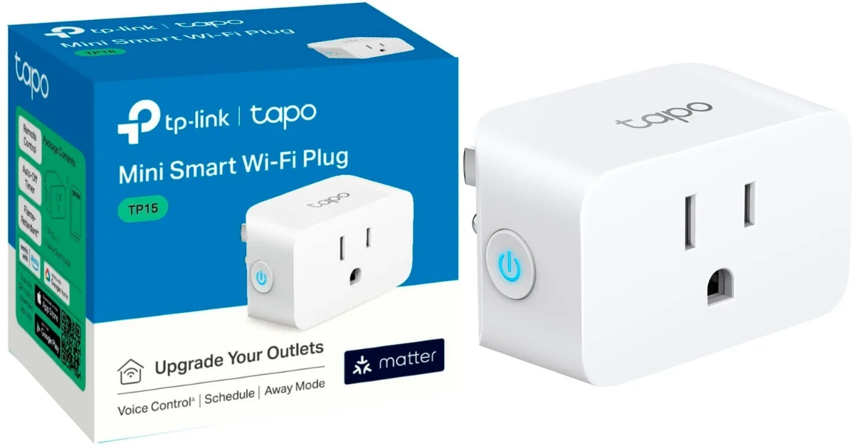 TP-Link Tapo Smart Wi-Fi Plug Mini with Matter 1-pack