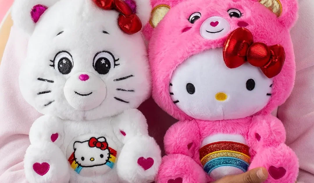 Care Bear x Hello Kitty Plush 2-Pack SOLO $14.99 en Amazon (Reg. $30)