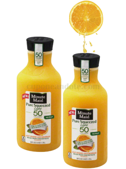 Minute Maid Pure Squeezed Orange Juice a solo $1.23 en Walmart