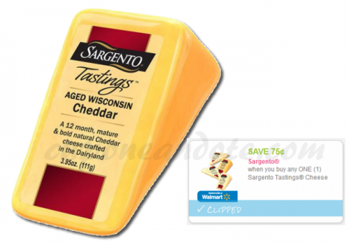 Sargento Tastings Cheese a solo $1.23 en Walmart